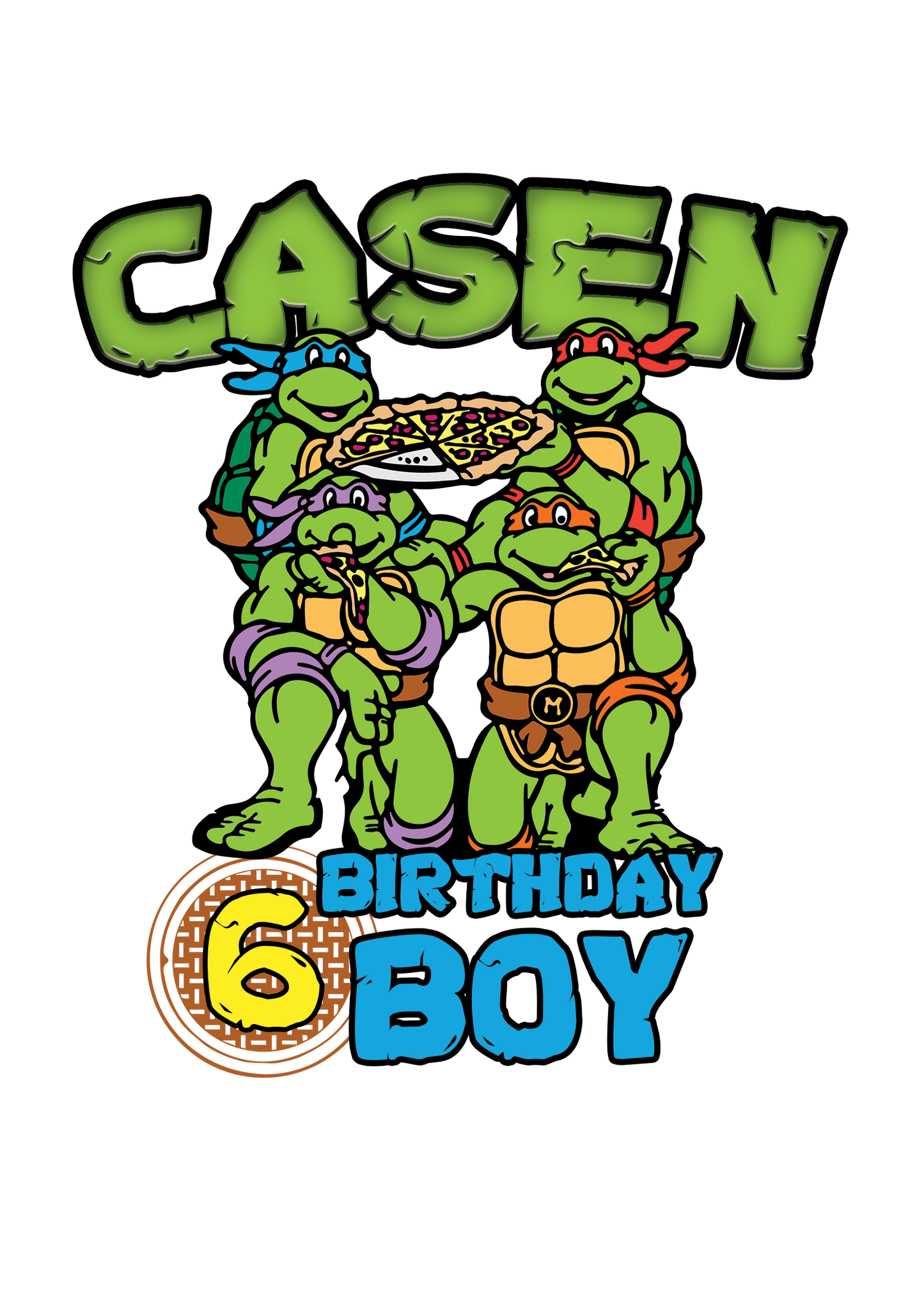 Shell-ebration Squad Tees – Ninja Turtle Birthday Shirts for the Whole Family