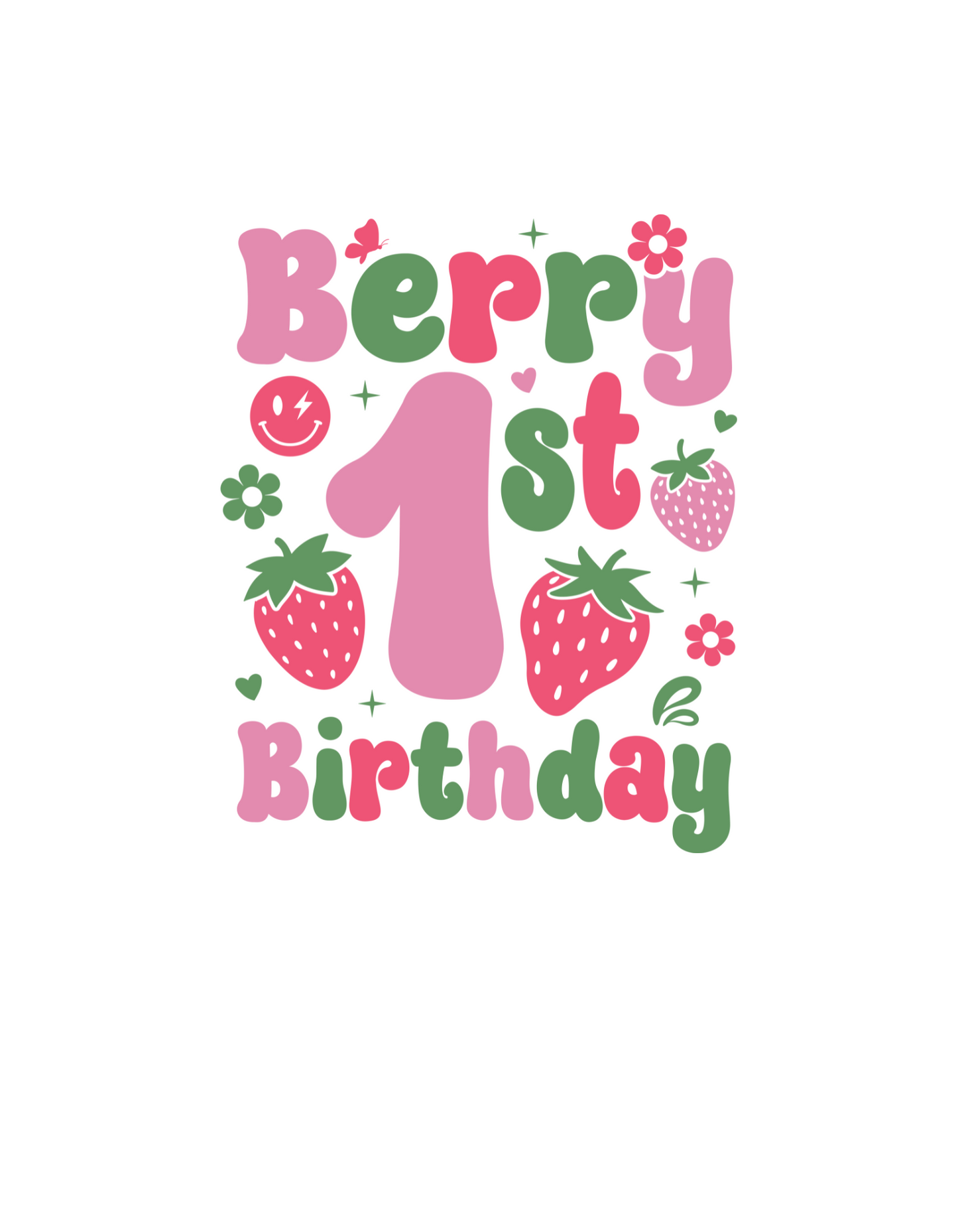 Berry First Birthday Tee
