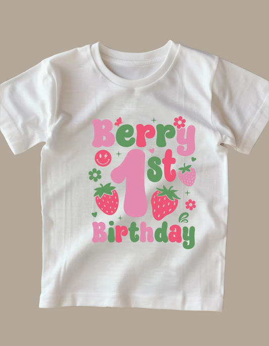 Berry First Birthday Tee