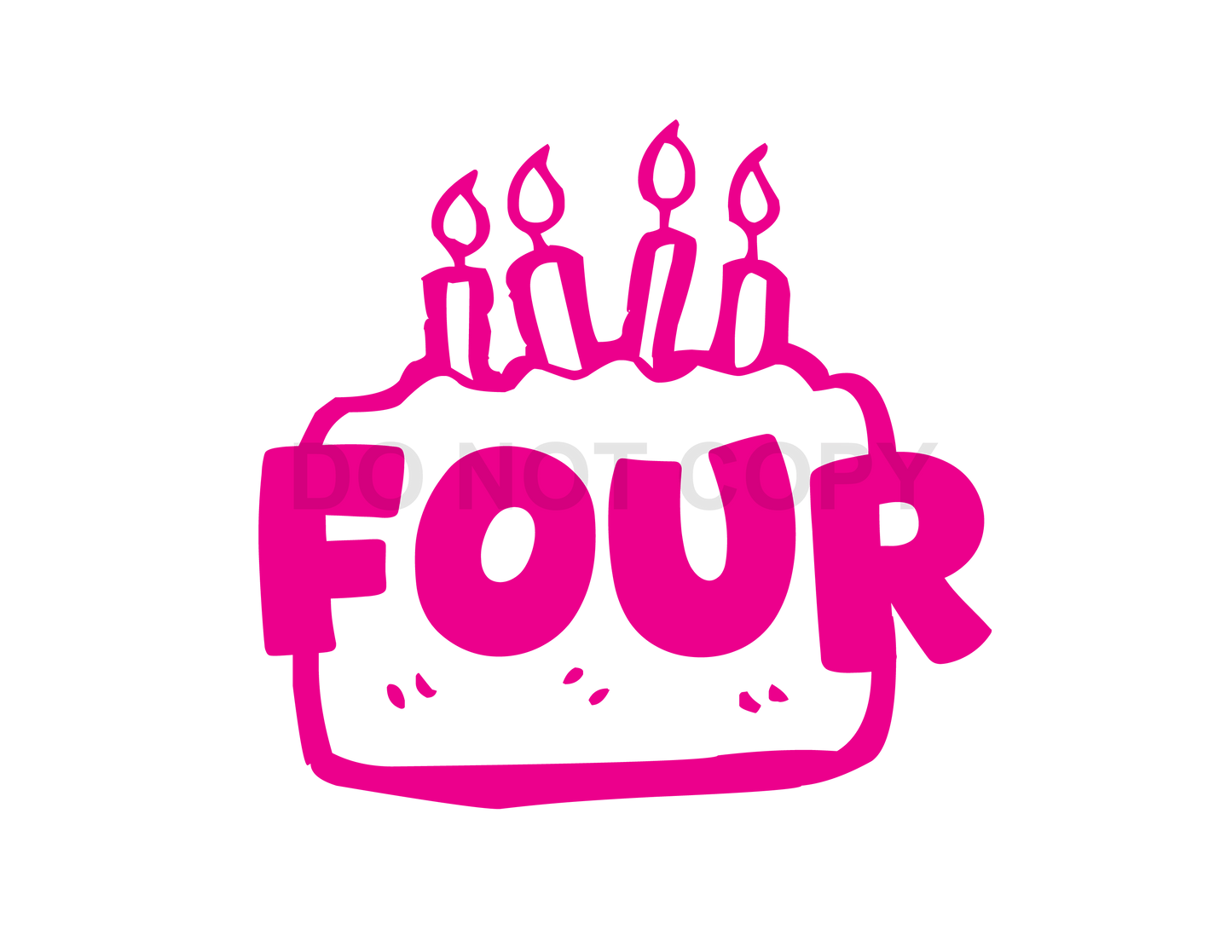 FOUR ever FUN Birthday Girl