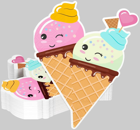 Ice Cream Party Napkins